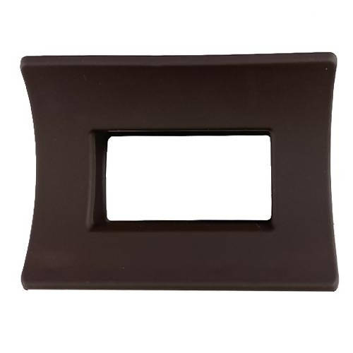 Square Matte Chocolate Claw Clip