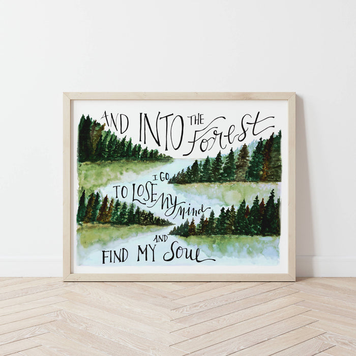 Into the Forest I Go Print