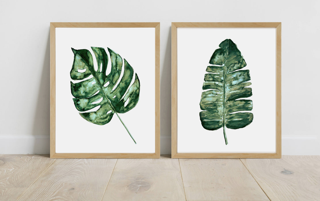 Botanical Leaf Prints - SET OF 2 PRINTS