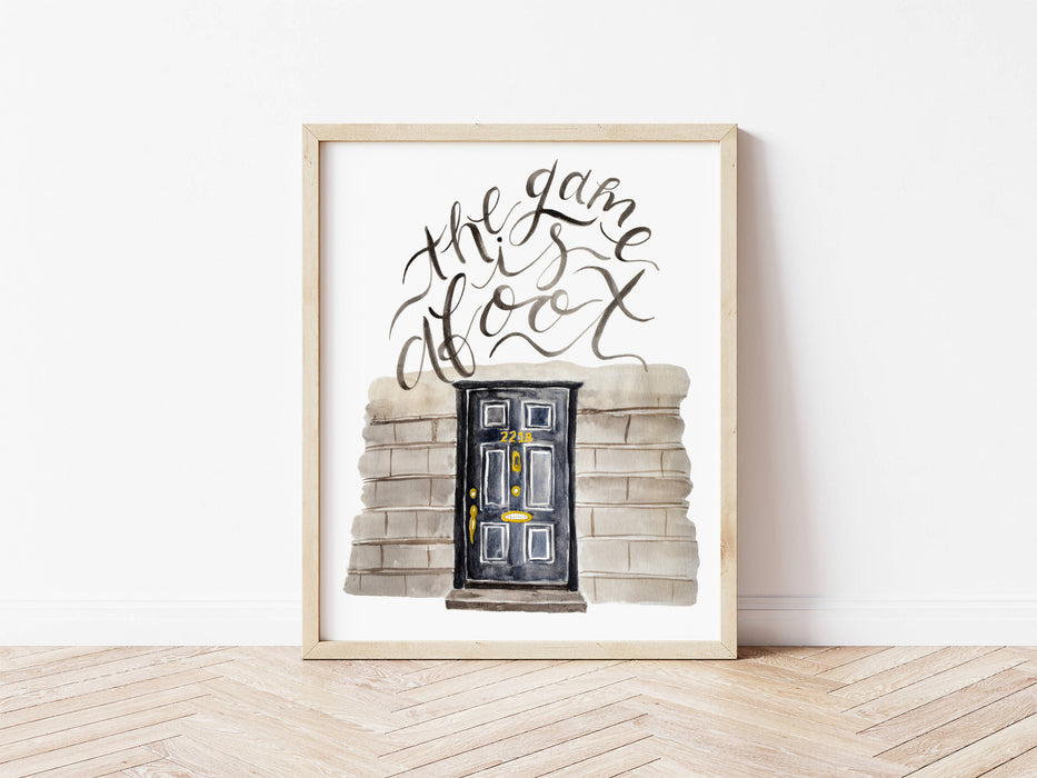 The Game is Afoot - Sherlock Holmes Print