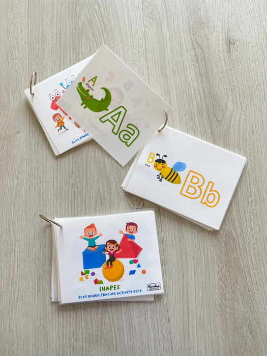 Play dough activity decks - Available in Alphabet, Numbers, Shapes