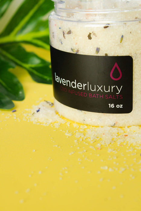 Lavender Luxury Hemp Infused Bath Salt 16oz